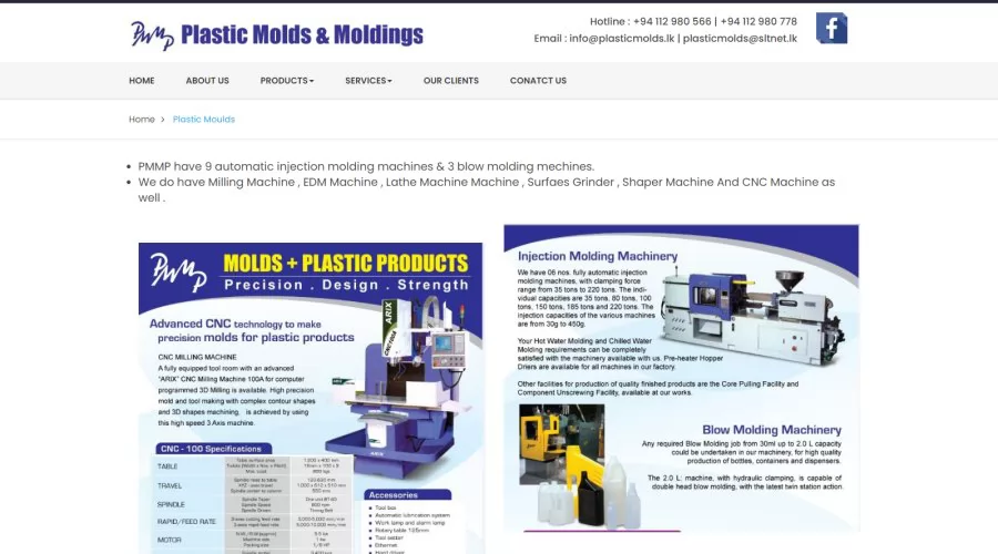 Plastic moolds and Moldings (Pvt) Ltd