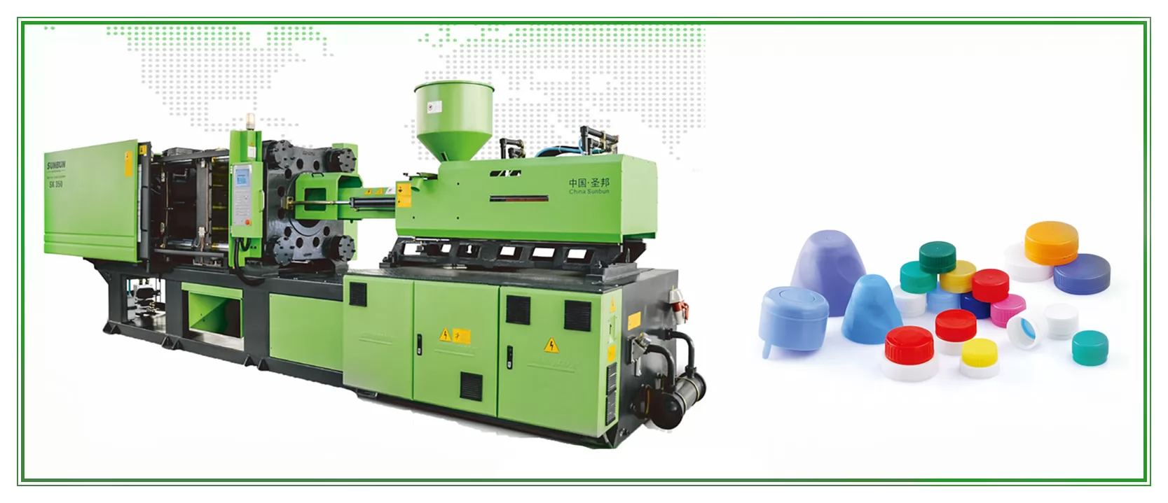 Efficient bottle cap servo injection molding machine